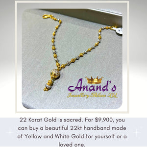 Two Tone 22 Karat Wristband.
