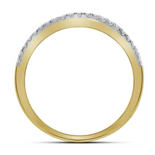 Load image into Gallery viewer, 14kt Yellow Gold Princess Diamond Bridal Wedding Ring Band Set 1-1/2 Cttw
