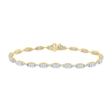 Load image into Gallery viewer, 14kt Yellow Gold Womens Round Diamond Fashion Bracelet 2 Cttw
