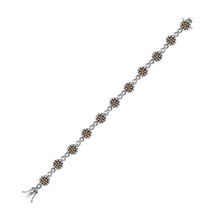 Load image into Gallery viewer, 10kt White Gold Womens Round Brown Diamond Infinity Bracelet 2-1/5 Cttw
