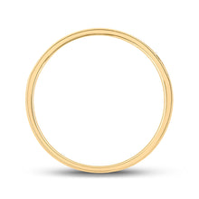 Load image into Gallery viewer, 14kt Yellow Gold Mens Round Diamond Wedding Band Ring 1/4 Cttw
